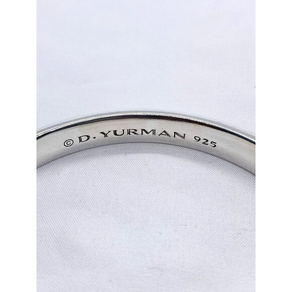 David Yurman Sterling Silver 925 Knife Edge Cuff Bracelet HEAVY! - Picture 3 of 10